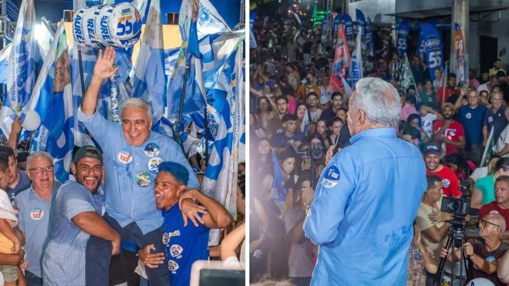 Nos braços do povo, Laurez Moreira realiza último comício de primeiro turno em Gurupi
